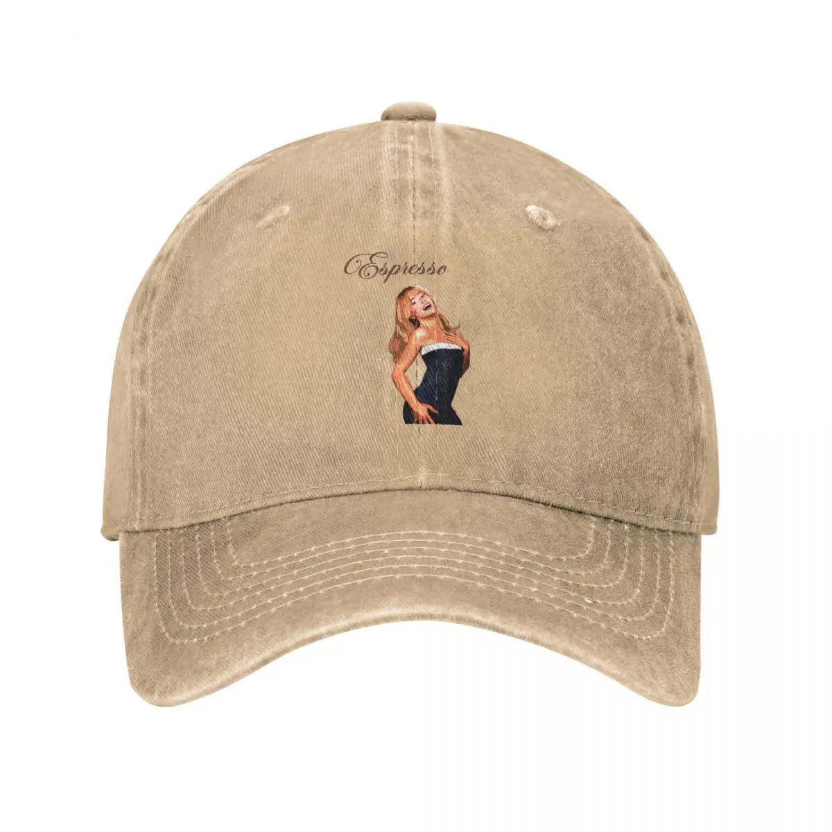 Sabrina Carpenter-Casquette d'été pare-soleil, chapeau de cowboy à visière, casquette hip-hop espresso, chapeau graphique ajuster ras, site officiel