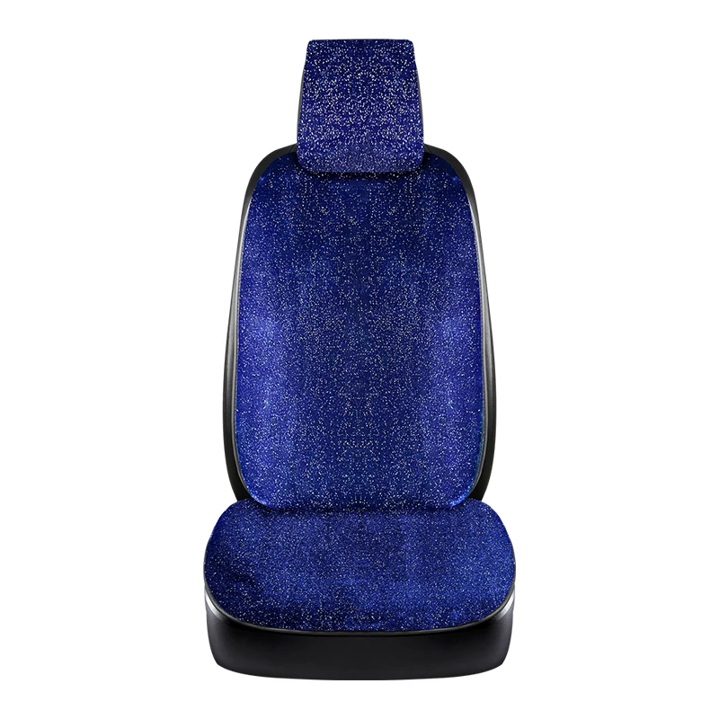 Sparkling winter plush small waist car seat cushion fashion high-grade winter warm car full of star hair general  seat cushion