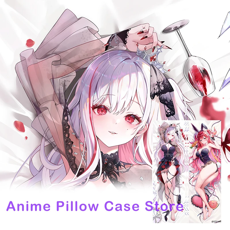 Funda Dakimakura Stellive Akane Lize, funda de almohada con estampado de doble cara de Anime, almohada corporal de 2 vías de tamaño real