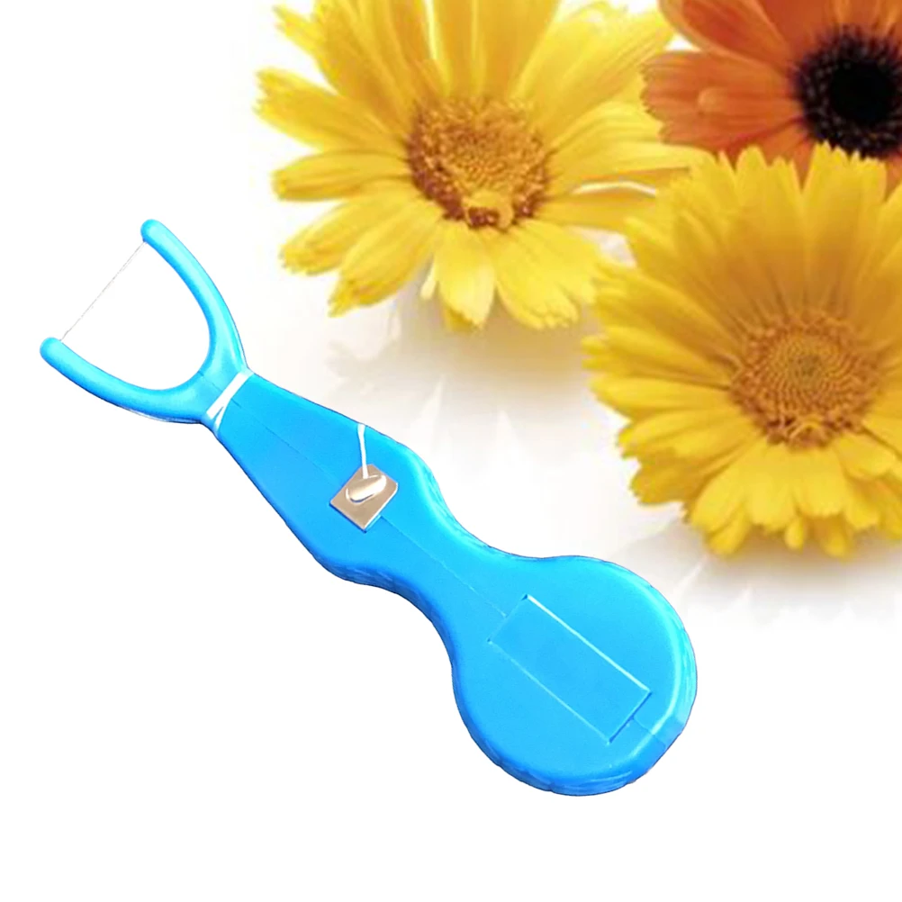 

Dental Floss Pick Wax Coated Strong Flexibility Gingivitis Prevention Tartar Removal Tooldental Flosser Oral Care Floss