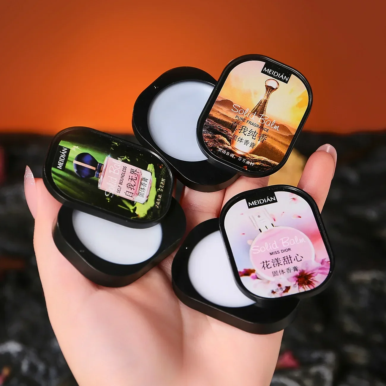 Fine Solid Perfume Set On-The-Go Portable Solid Deodorant Set Makeup Sets Private Label