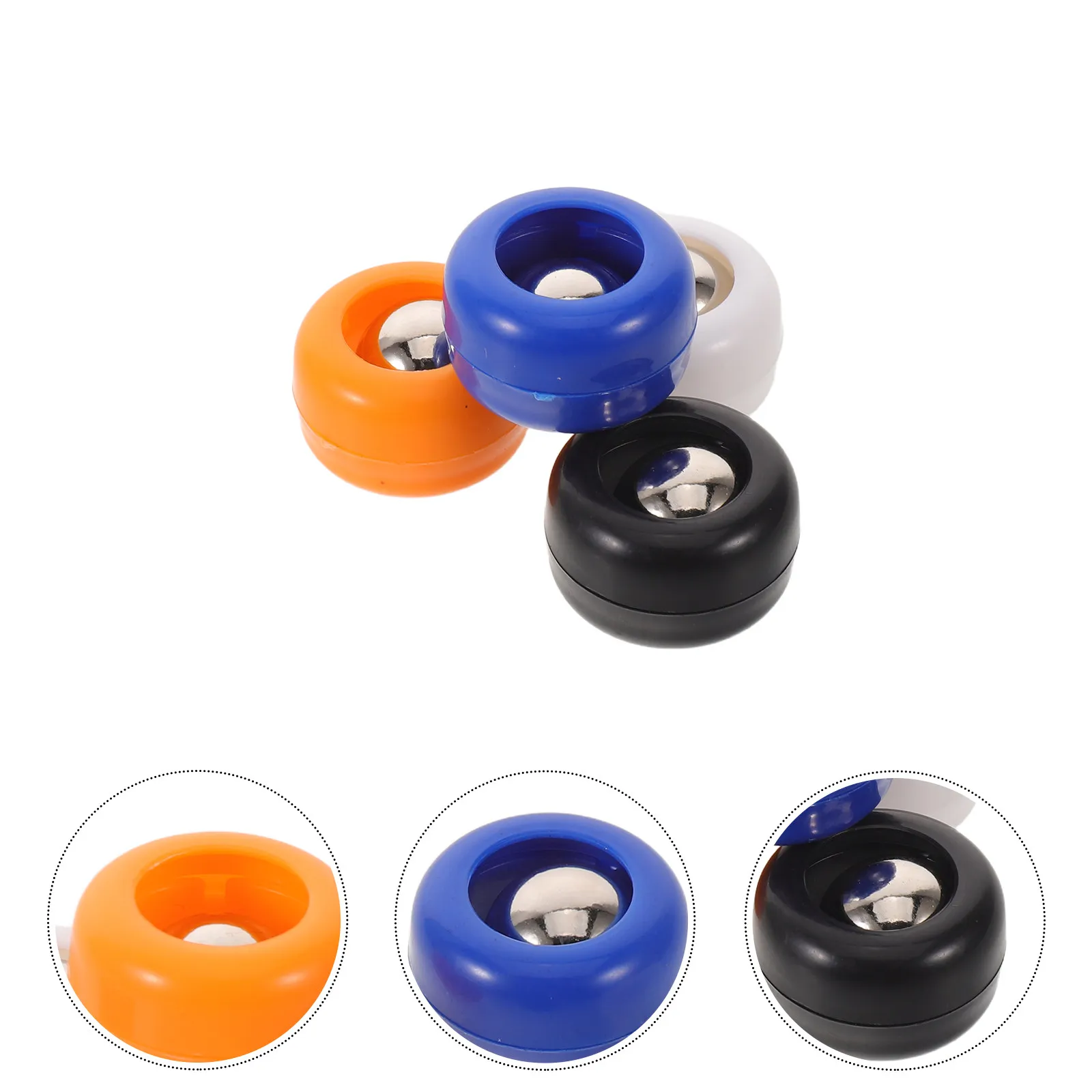 

16Pcs Tabletop Curling Pucks Plastic Mini Shuffleboard Replacement Sliding Rollers for Indoor Game Family Gathering Office Break