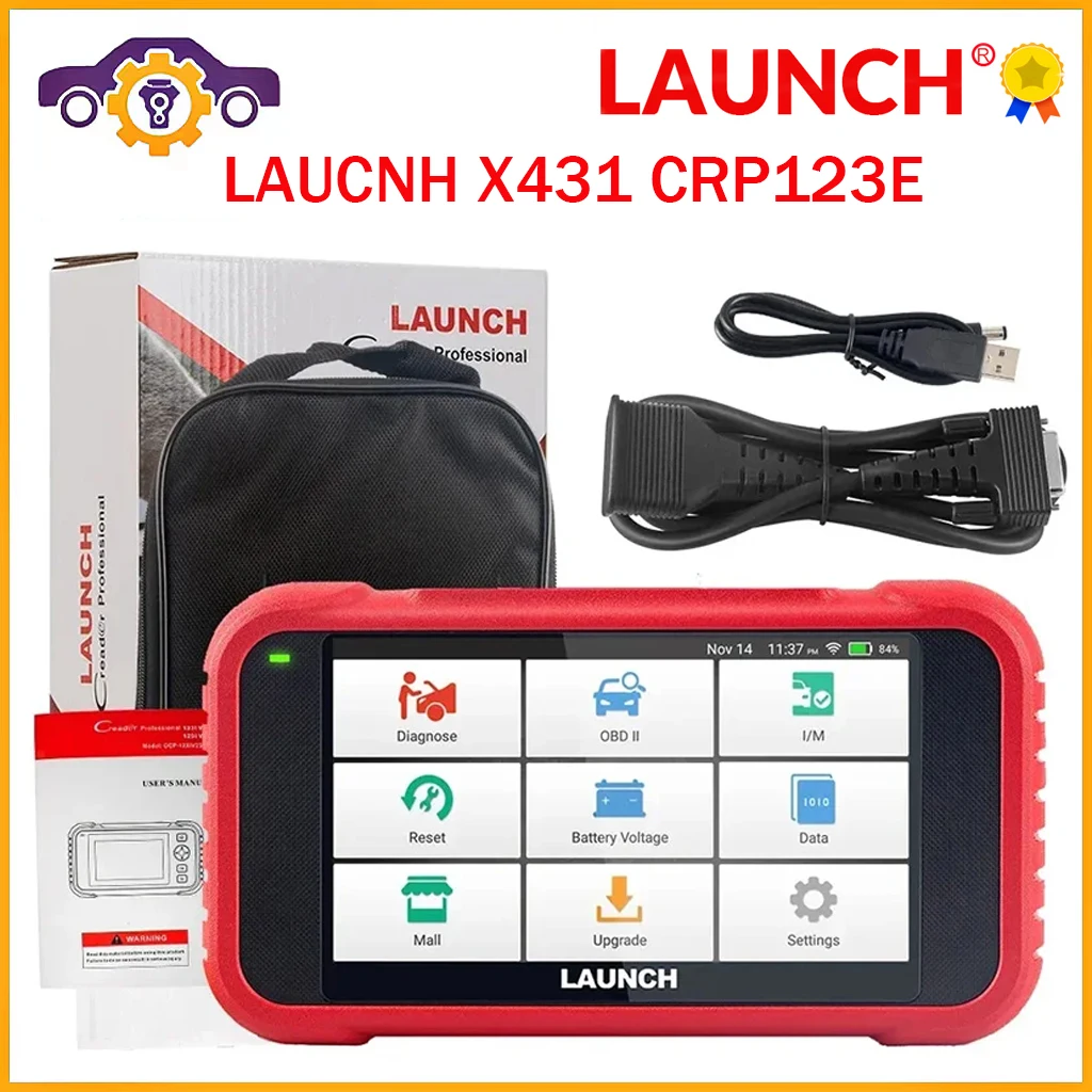 LAUNCH CRP123E CRP123EV2.0 OBD2 ENG ABS SRS Transmission OBDII Code Reader CRP 123E Scanner Car Diagnostic Tool Android CRP123