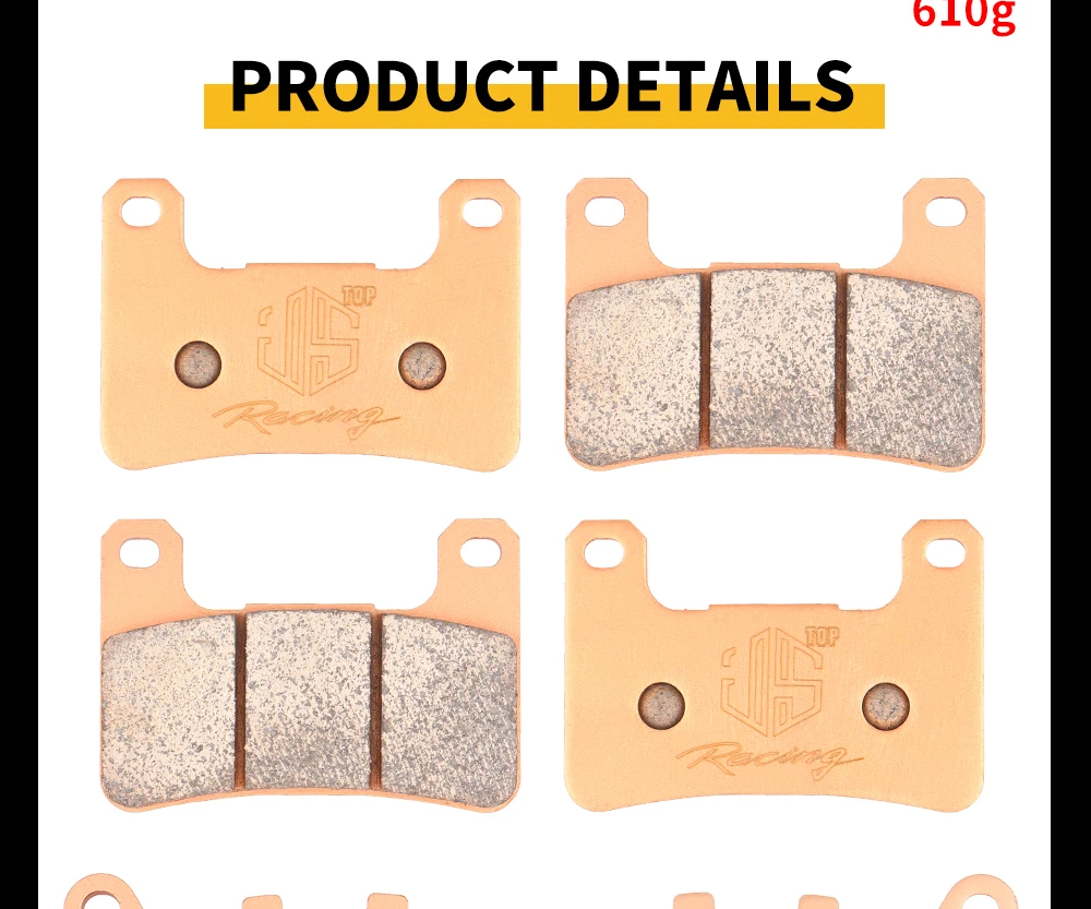 JSRAOIMG Motorradzubehör: Gesinterte Bremsbeläge (vorne & hinten) für KAWASAKI Z 900 RS, Z900RS Café (2018–2020) und Performance ABS (2018–2021) – Detail 21