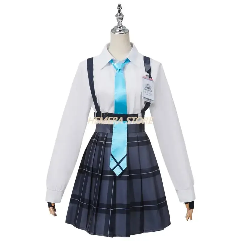 Game Blue Archive Sunaookami Shiroko Kuromi Serika Takanashi Hoshino Cosplay Costume School Uniforms Halloween Carnival Outfitsa
