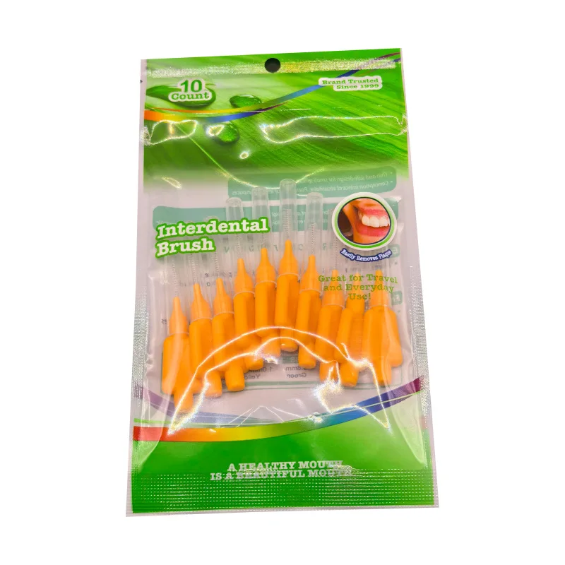 70 Stück Interdentalbürsten in verschiedenen Größen, extra weiche Zahnreinigungsbürsten, Zahnspangenbürsten, Zahnseide, Zahnstocher – Detail 10