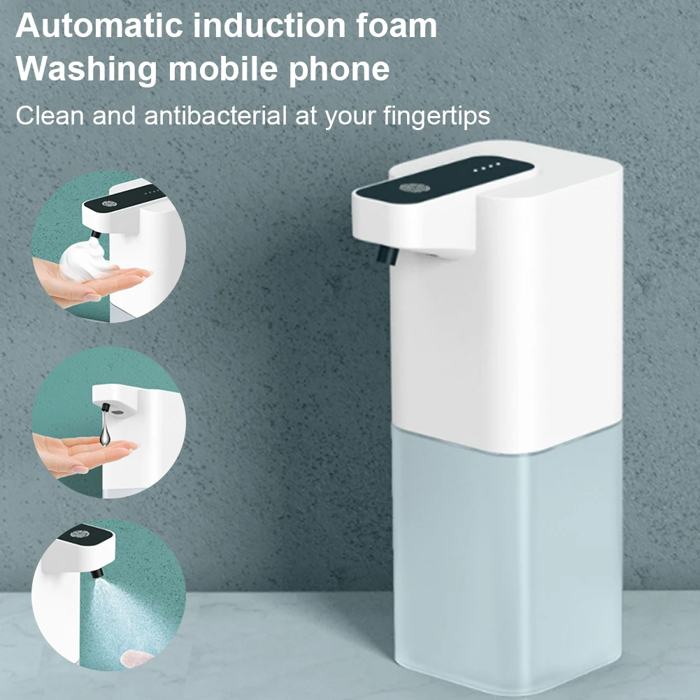 Automatic Liquid Soap Dispenser USB Rechargeable Foaming Touchless Hand Free Portable Foam Soap Dispenser for Bathroom Kitchen