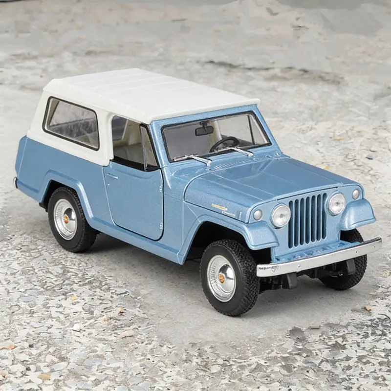 

WELLY 1:24 Jeep Jeepster Commando 1967 Alloy Station Wagon Car Model Diecast Metal Travel Off-road Vehicles Car Model Kids Gifts
