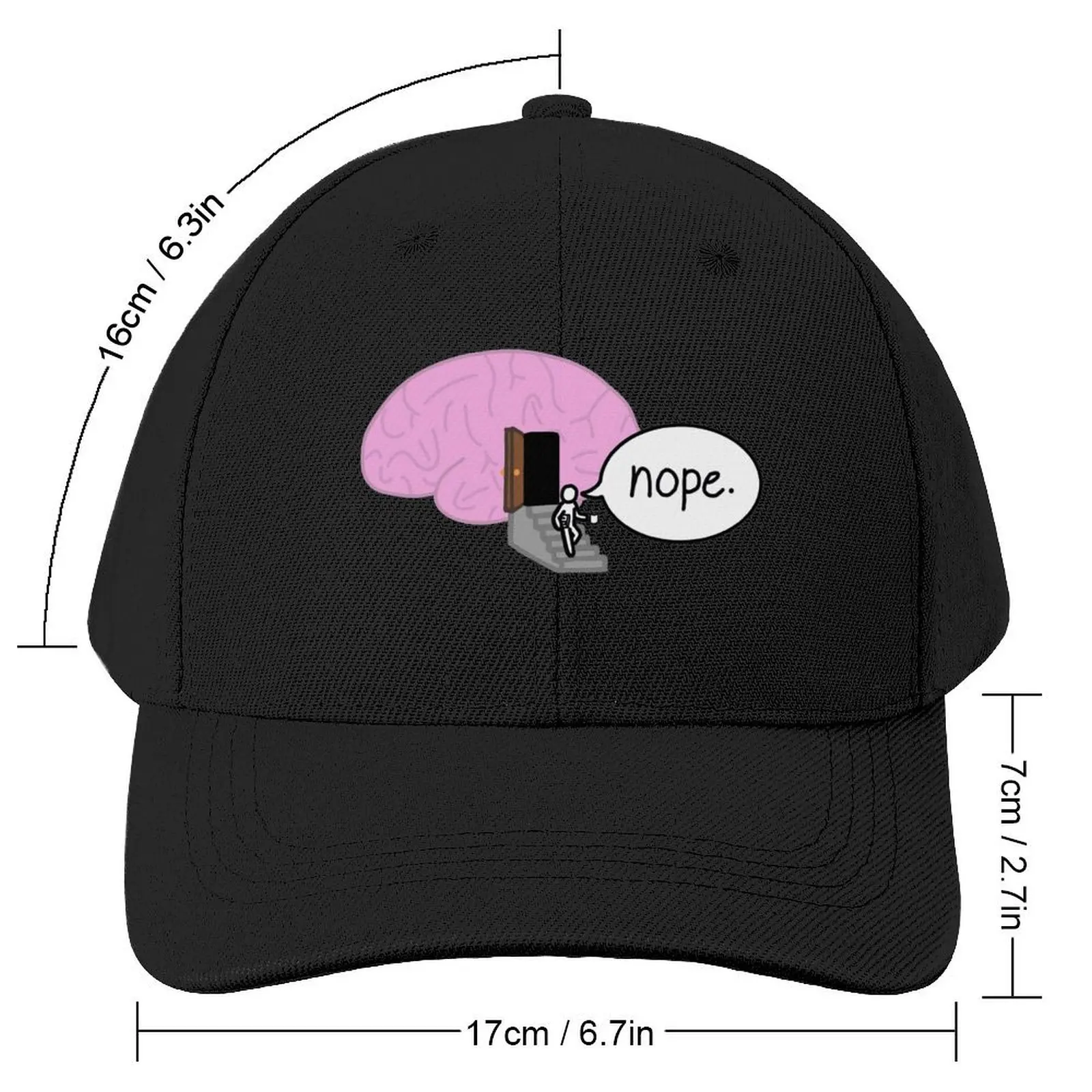 Mentally Checked Out Baseball Cap Ball Cap Custom Cap hard hat Horse Hat Hats Woman Men's