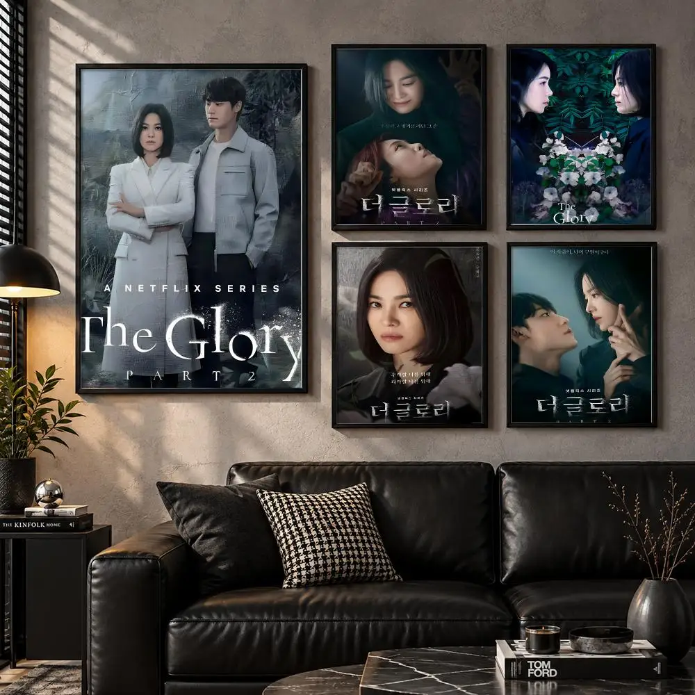 The Glory Korean Revenge Thriller Dark Secrets Intense TV Drama Poster Aesthetic Unframed Wall Prints for Bedroom & Living Room