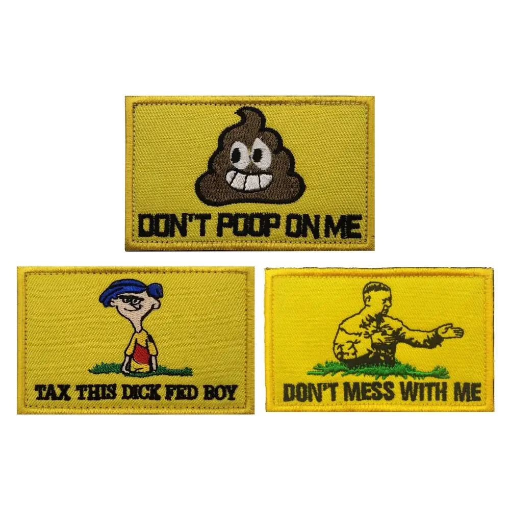 

Don't Poop On me Embroidered Patch Tactical Morale Military Sticker Decal Army Operator Embroidery Patches
