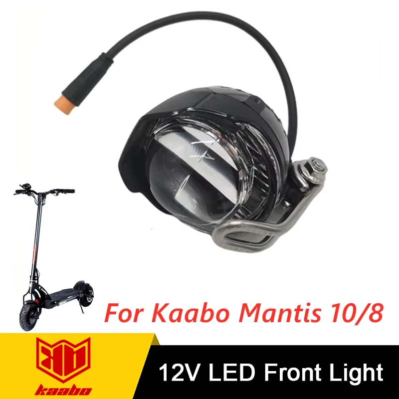 Official Original Head Lamp For Kaabo Mantis 8 Mantis 10 Light Front 12V LED Electric Scooter Parts Accessories 8inch 10inch