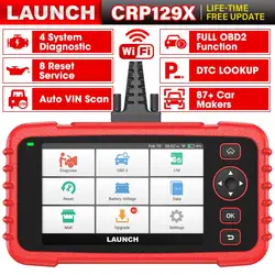 New LAUNCH CRP129X Diagnostic Tools Automotive OBDII Scanner OBD2 Scan Tools Four Systems Diagnosis obd2 Code Reader