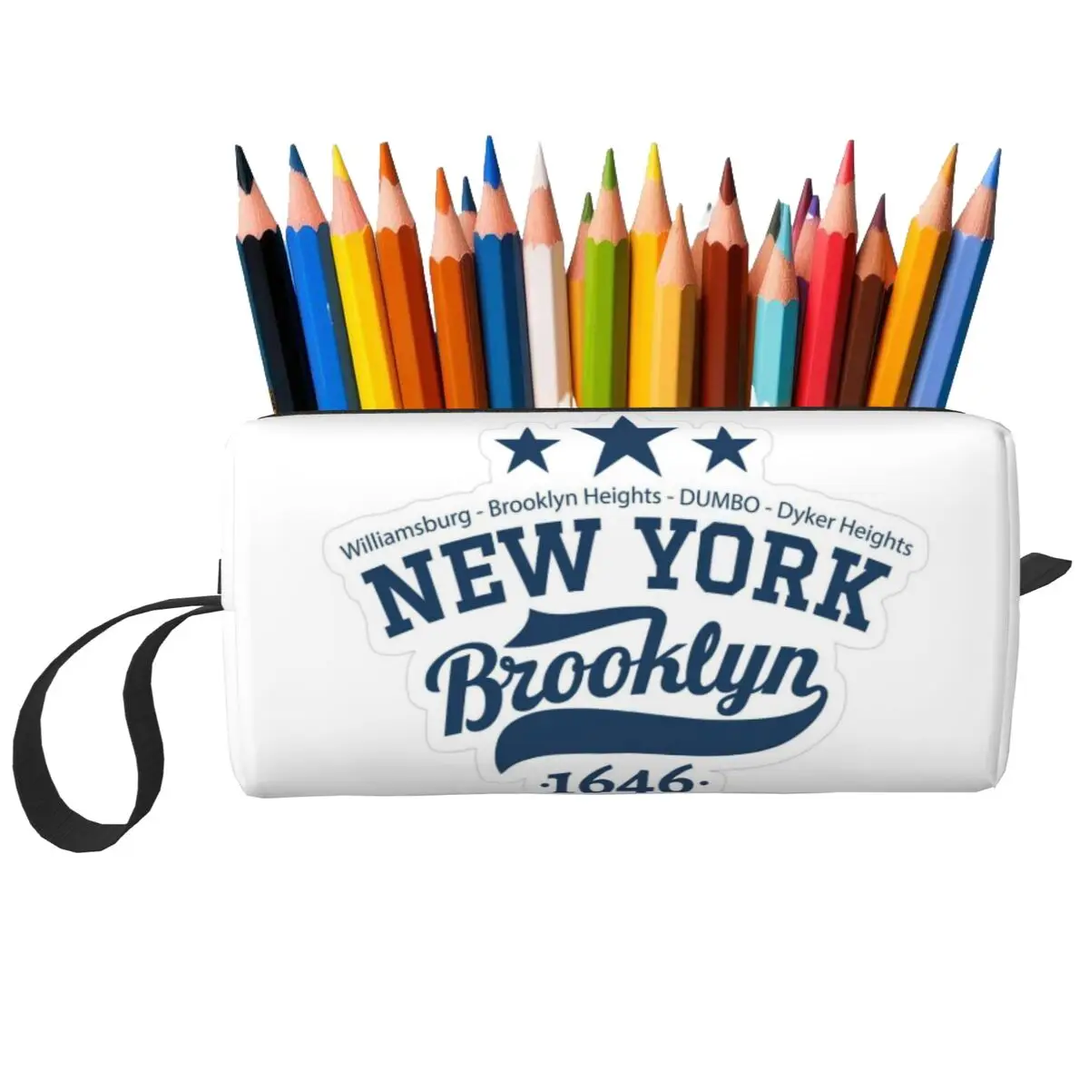 Brooklyn New York Federmäppchen für Jungen und Mädchen, Geschenke, Stiftbox, Bleistiftbeutel, Schreibwaren, Reise-Organizer für Damen