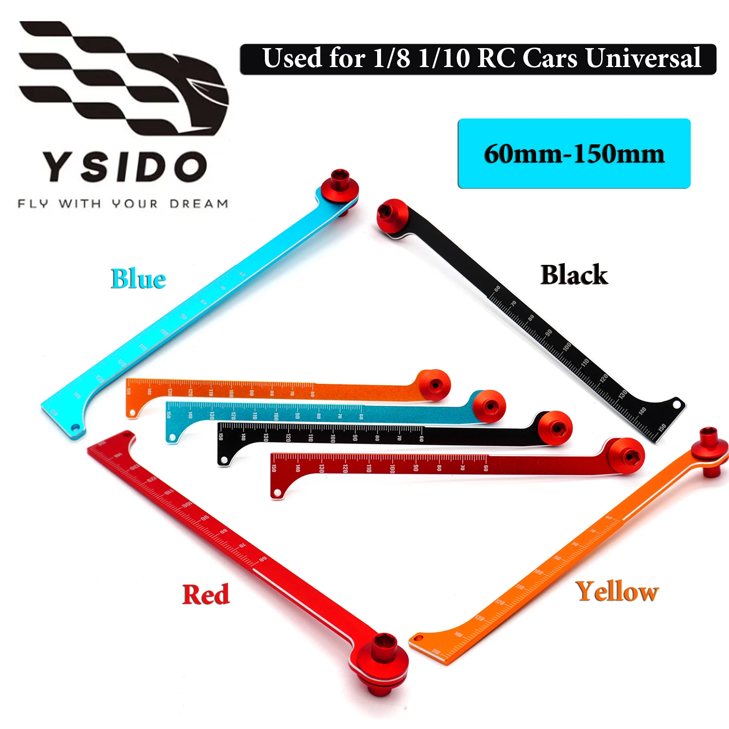 1/8 1/10 Universal Stoßdämpfer Reise Mess Lineal Gauge Suspension Länge Für Buggy Truck Tuggy Geländewagen RC Auto