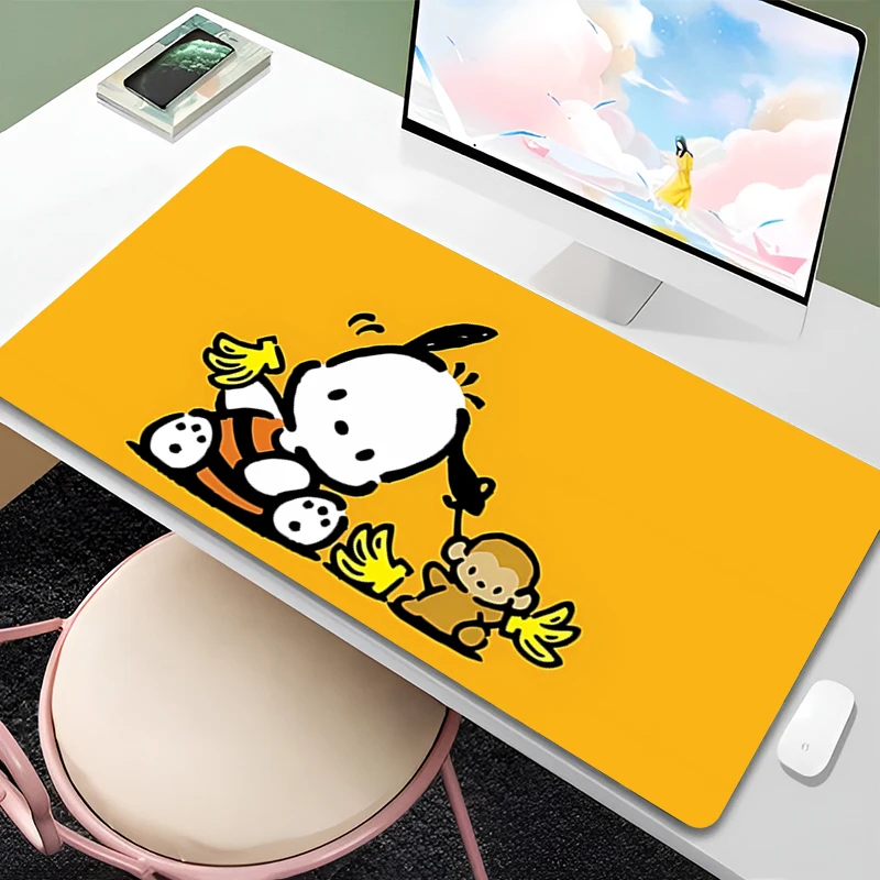 Mouse pad Pochacco Sanrio large Gaming Desk Mat Computer Keyboard desk pad Mats Kawaii Fashion Mousepad Home Decor ground mat