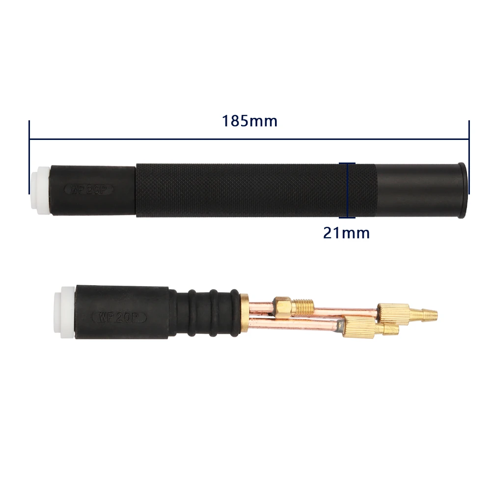 Tig Argon saldatura ad arco testa di pistola raffreddata ad acqua WP-20 testa di pistola WP-20P manico dritto canna di pistola accessori per saldatrici