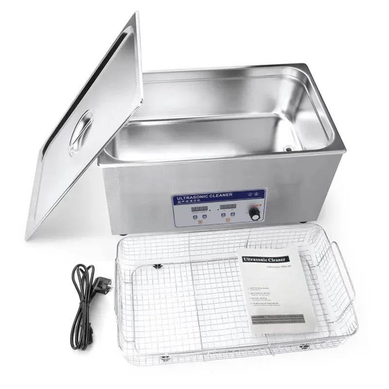 US Type Power Adjustable Digital Ultrasonic Cleaner Portable Sound Wave Bath for Home Appliance Medical Tool Hardware Auto Parts