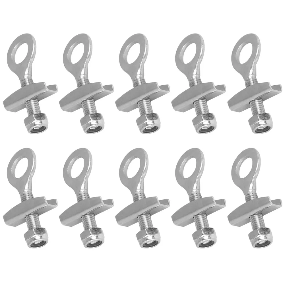 10 قطع من شداد سلسلة الدراجة القابل للتعديل، أداة ضبط سلسلة شديدة التحمل لملحقات ركوب الدراجات الثابتة والتنقل