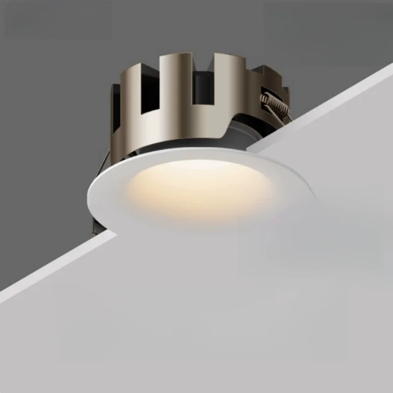 2025 The latest bezel-free spotlight embedded arc non-embedded living room deep anti-glare eye protection downlight