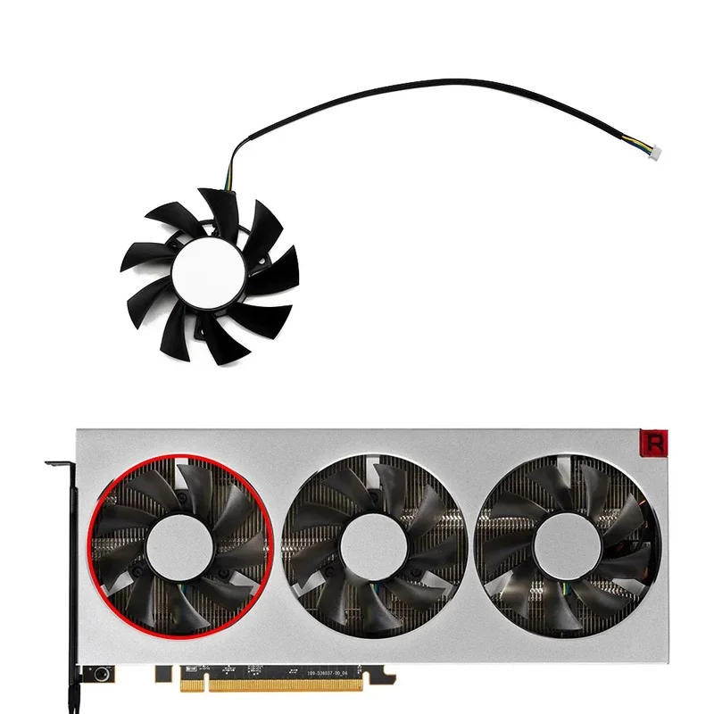75MM 4Pin GPU Cooling Fan FD8015H12S 12V 0.32A For XFX AMD Radeon VII Graphics Video Card