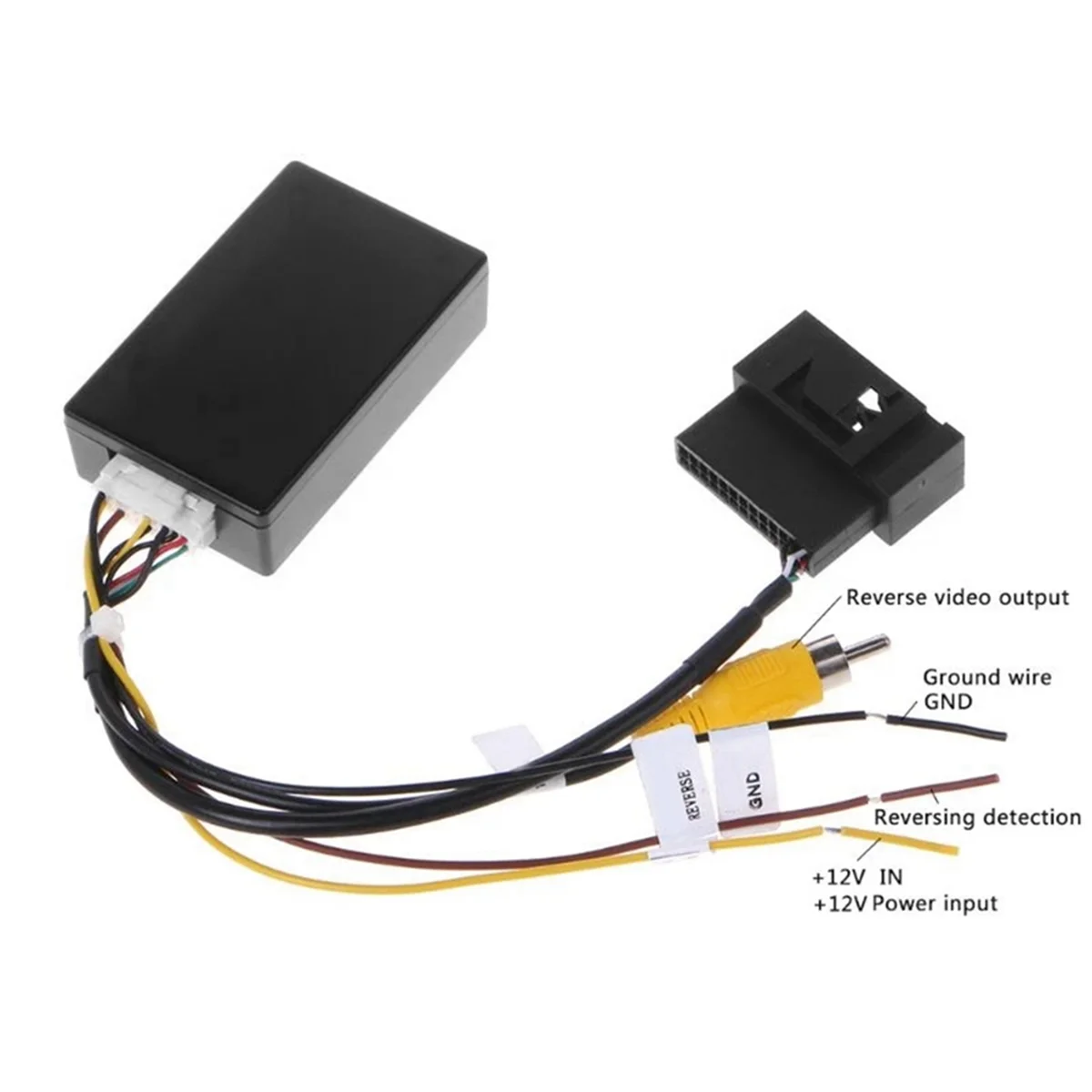 El mejor adaptador de caja decodificadora de convertidor de señal RGB a (RCA) AV CVBS para cámara de visión trasera de fábrica Tiguan Golf 6 Passat CC