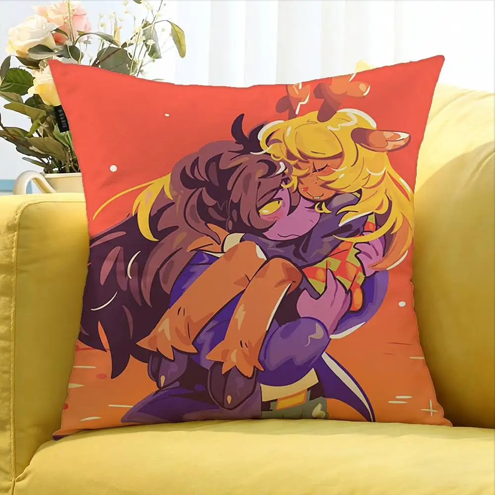 Noelle Holiday Deltarune G-Game Various Sizes Square Pillow Case For Car Home Bedchamber Decor