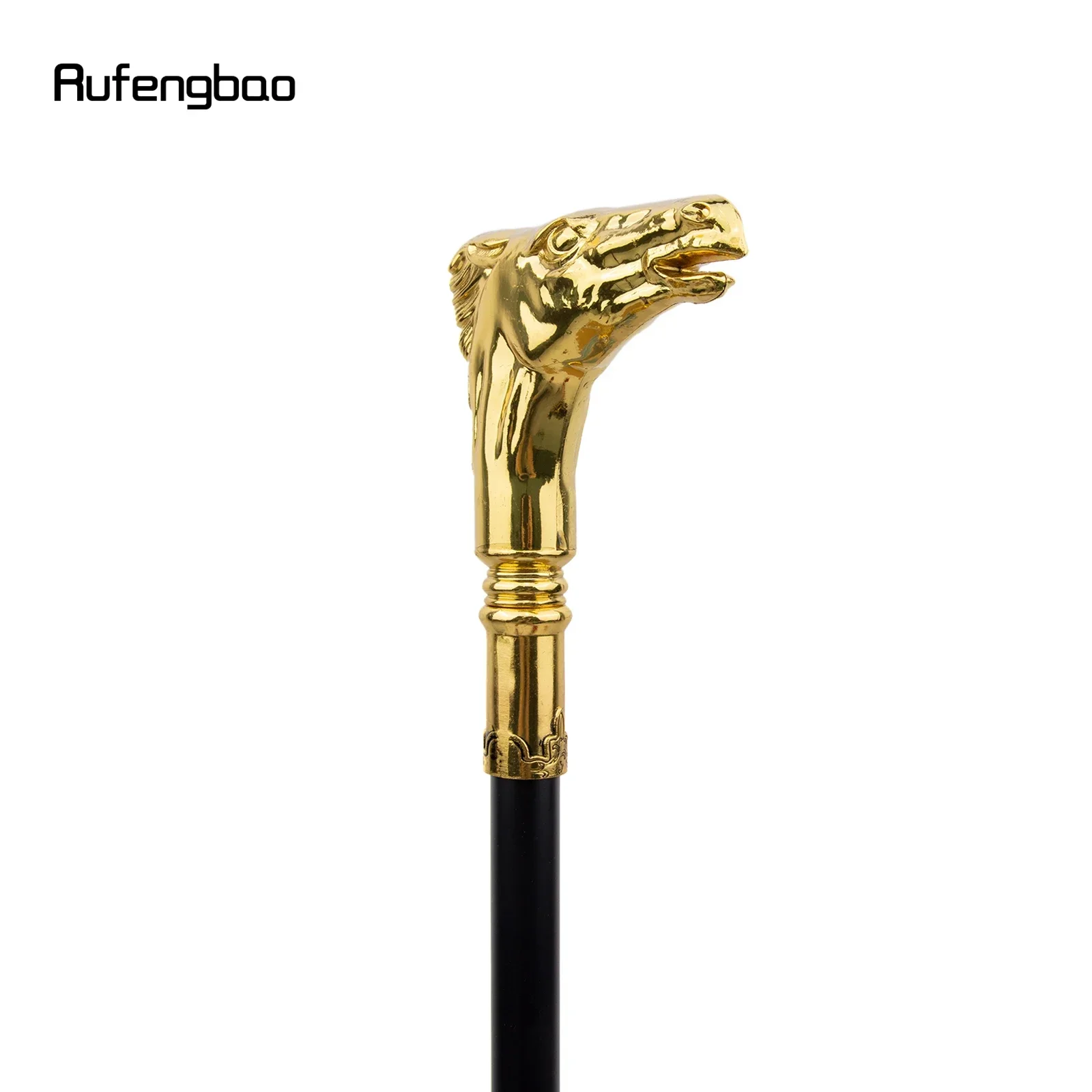 مقبض الحصان الذهبي واحد مشترك موضة عصا للمشي ديكور مصاص دماء تأثيري حفلة عصا للمشي هالوين كروسيير 93 سنتيمتر