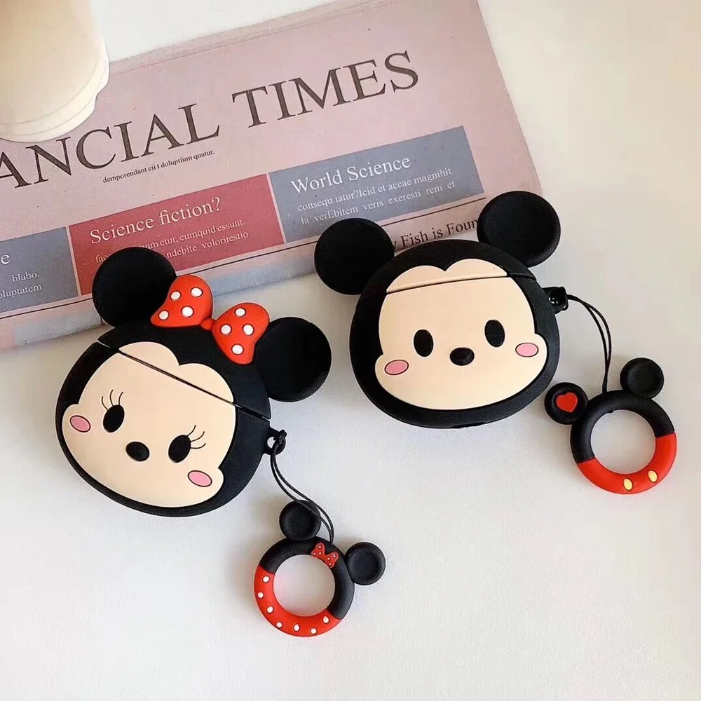 Cute 3D Cartoon Cover for Apple AirPods 1 2 3 Case for AirPods Pro 2 Case Stitch Yoda Mickey Case Headphone Earphone Accessories