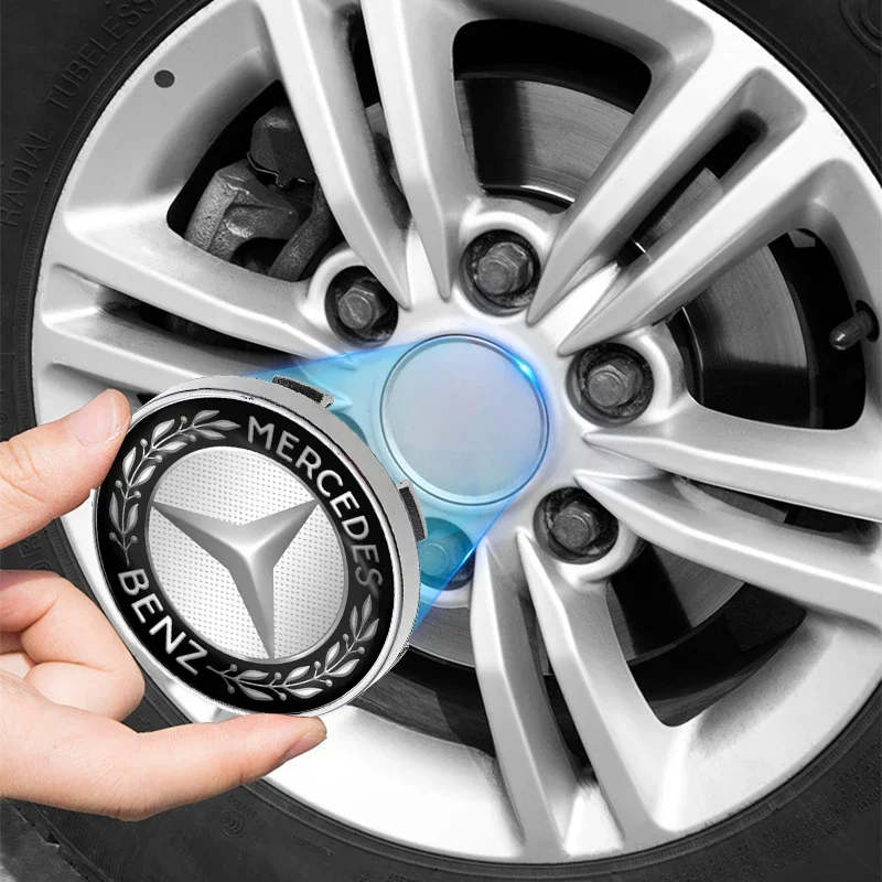 For Mercedes Benz AMG E S C A B Class GLE GLS CLS GLC CLA GLA GLK GLB C300 4Pcs 56/60mm Car Wheel Center Hub Cap Car Accessories