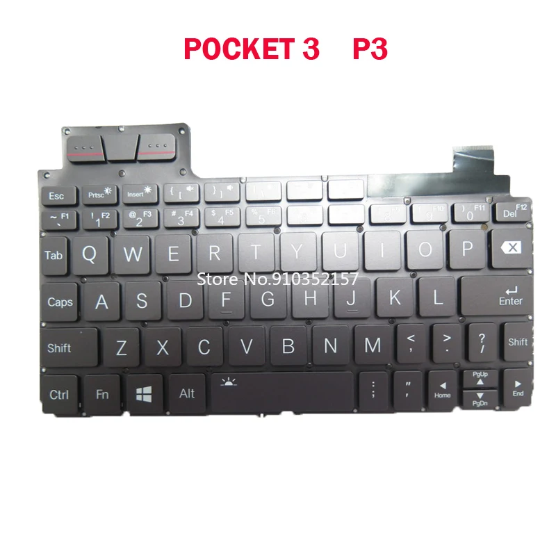 Laptop Keyboard Mini UMPC For GPD Pocket 3 P3 Pocket3 7.8 inch United States US NO Frame New