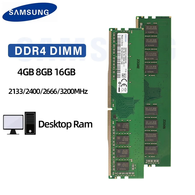

Samsung DDR4 RAM 4GB 8GB 16GB 3200AA 2133P 2400T 2666V DIMM PC4-21300 PC4-25600 Non-ECC DIMM Memories Ram