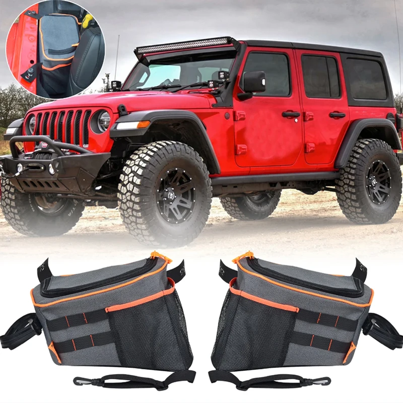 

Trunk Side Storage Bag Organizer for Jeep Wrangler JL 4 Doors 2018 2019 2020 2021 2022 Stowing Tidying Car Interior Accessories