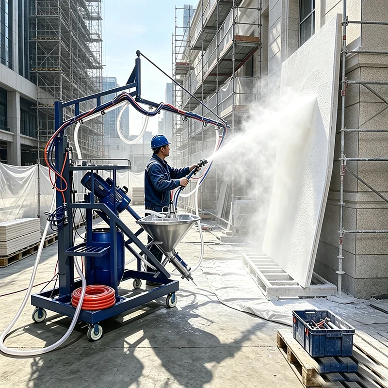 High Output GFRC GRC Spray Machine Screw Type Spraying Unit for Large‑Scale GRC Precast Workshop Production