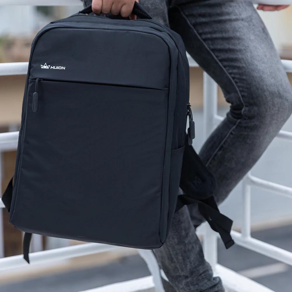 Huion Backpack Multiple Pockets Large Capacity Bag Perfect for Books Folders Waller Display Tablet Laptop Up to 15.6 and 19 Inch