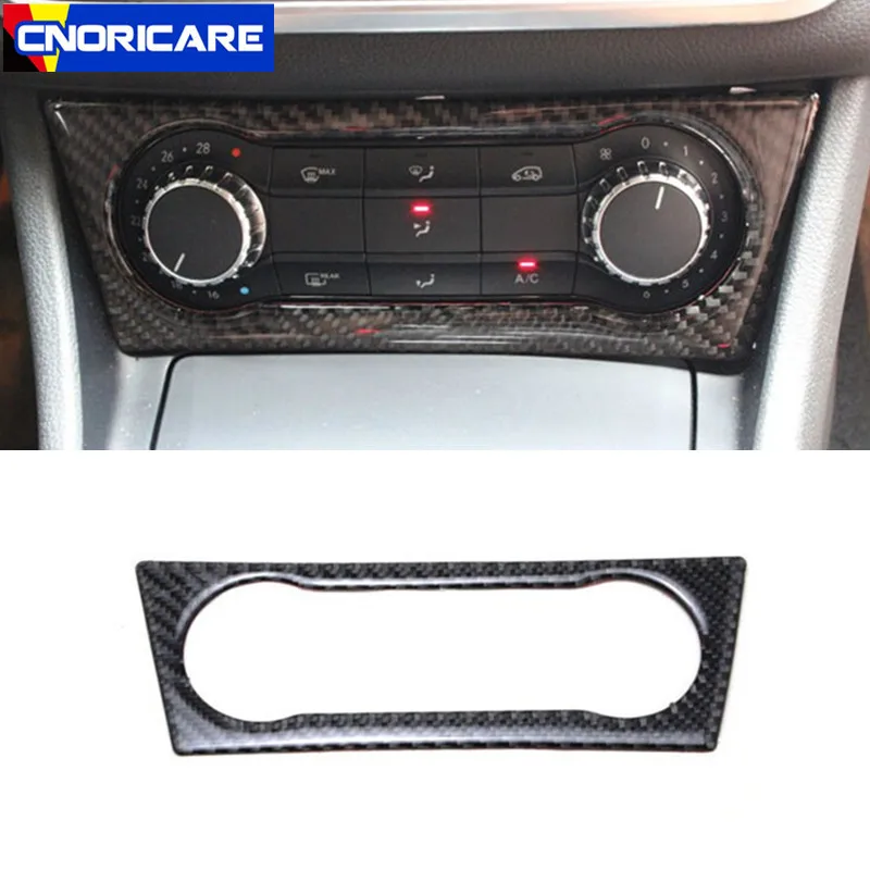 Car Styling Center Console Air Conditioning CD Control Panel Decoration Sticker Trim For Mercedes Benz GLA X156 CLA C117 2013-18