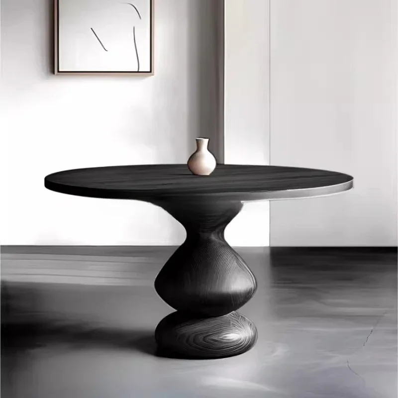 

Круглый обеденный стол из древесины ясеня, креативный, необычной формы, высококачественный, минималистичный обеденный стол.