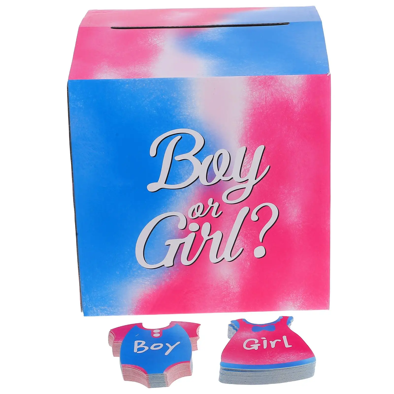 

61 Pcs Party Games Gender Reveal Boxes Boy or Girl Decorations Balloon Pop DIY Supplies Creative Props Fun Games