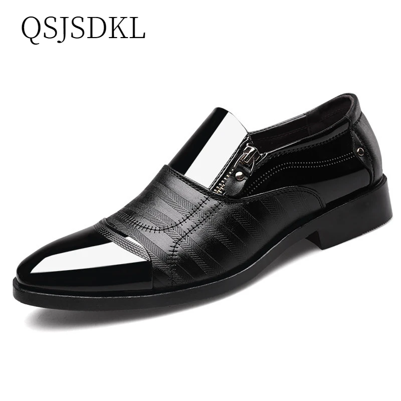 Zapatos Para Hombre Men Social Shoe Luxury Men Dress Leather Shoe Fashion Flat Men Shoe Italian Business Casual Shoes Loafer