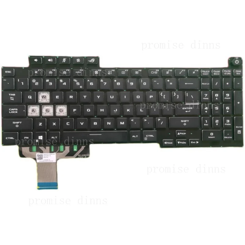 

Клавиатура с подсветкой (US) для Asus ROG Strix G17 G713IC G713IE G713IH G713IM G713IR