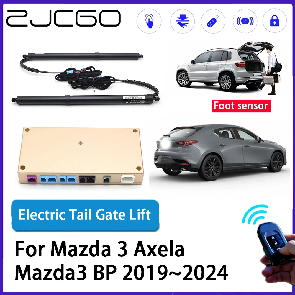 

ZJCGO Car Auto Trunk intelligent Electric Tail Gate Lift Automatic Tailgate Opener for Mazda 3 Axela Mazda3 BP 2019~2024