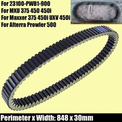 Drive Belt For Kymco MXU 375 450 450i Maxxer UXV Textron Alterra Prowler 500 23100-PWB1-900 For Arctic Cat 350 366 425 TRV 400