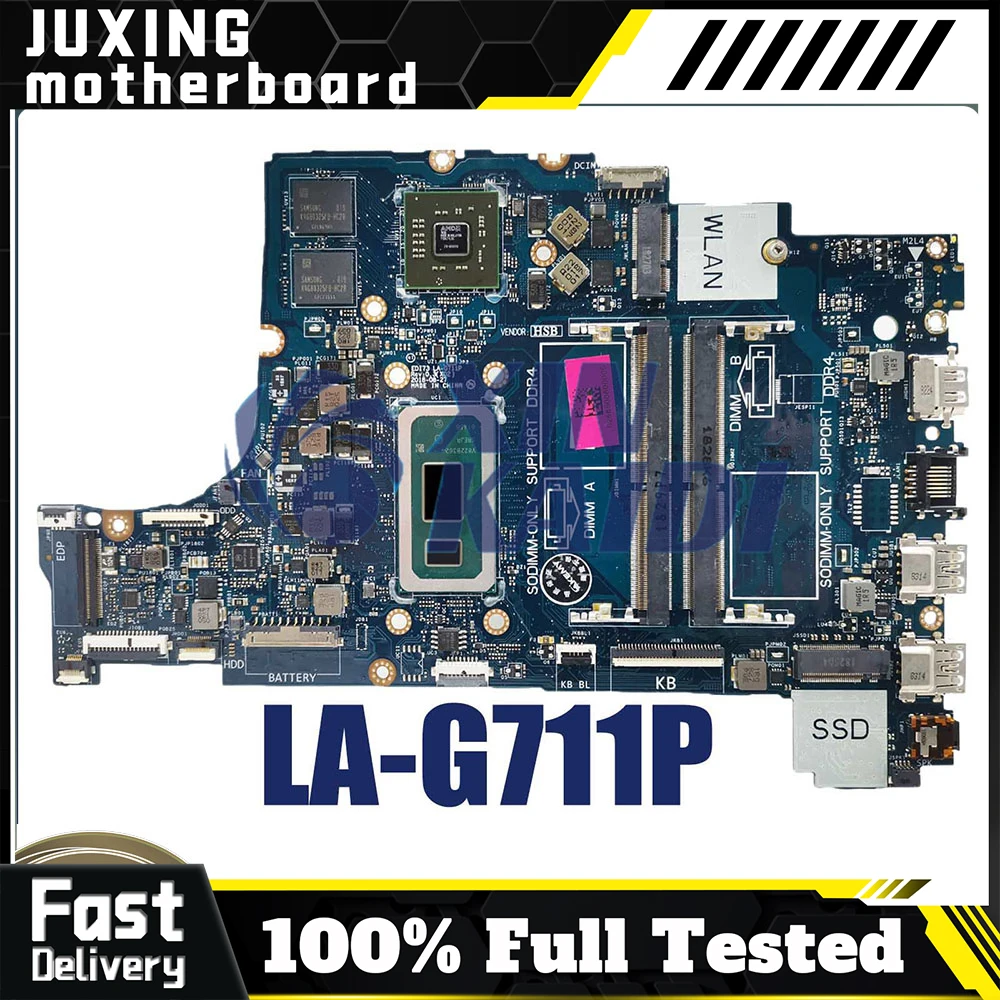 

LA-G711P For DELL Inspiron Vostro 3780 LA-G711P Notebook Motherboard i3 i5 i7 CPU Tested Laptop Mainboard