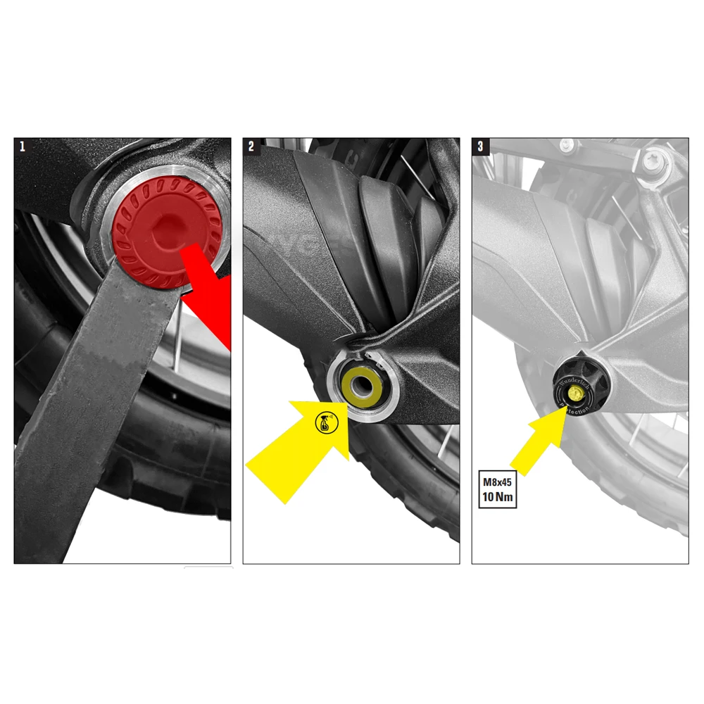 Schutz für Kardanwellen-Gehäuse und Crash-Slider für BMW R12 R nineT RnineT R1200S R1200ST HP2 K1300R K1300S K1300GT K1200R