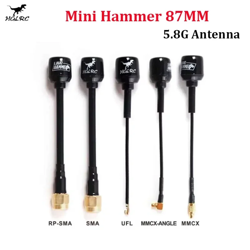 HGLRC Mini Hammer FPV Antenna 87mm 5.8G 2.5DB for RC FPV Freestyle Drones VTX FPV Goggles DIY Parts