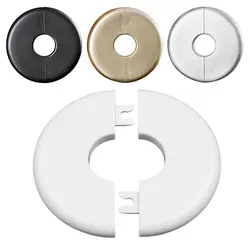 Rubinetto coperchio decorativo tubo ABS rivestimenti per pareti rubinetto Decor flangia copertura flangia a parete cromata doccia accessori per rubinetti da cucina