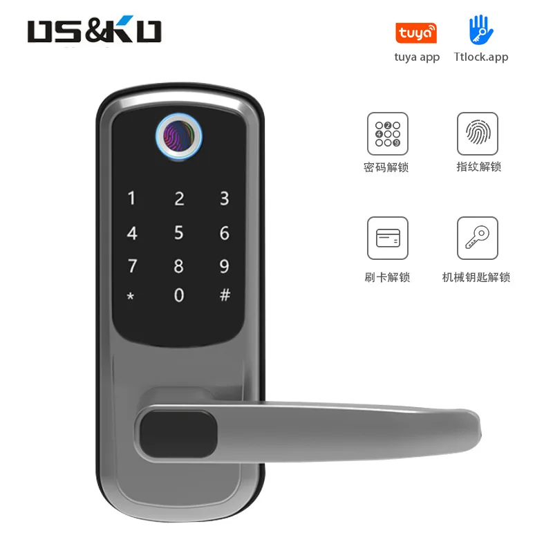 Wooden Door Smart Lock Apartment Password Lock Pass Smart Door Lock Wholesale Spherical Electronic Lock Household Fingerprint Lo