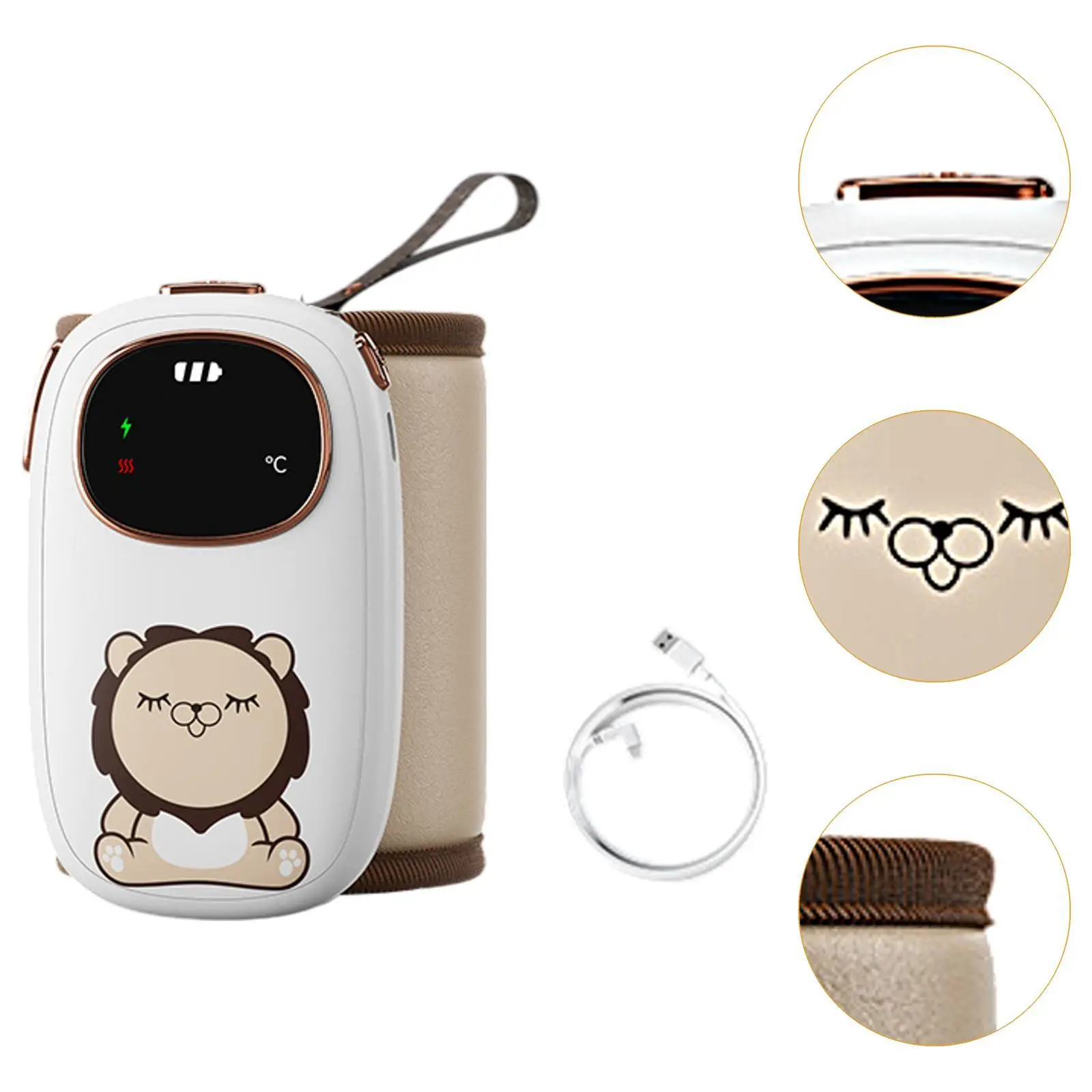 Calentador de botellas Calentador de leche con pantalla digital para viajes de negocios en casa