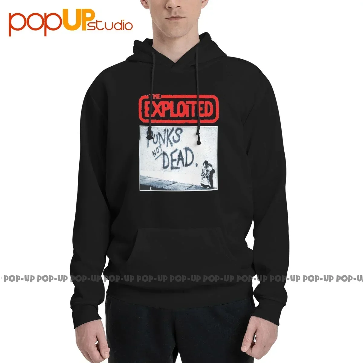 The Exploited Punks Not Dead Album Image Hoodie Sweatshirts Hoodies Cool Funny All-Match Best Seller