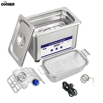 Ultraschallreiniger für Brillen, Ultraschall-Reinigungsgerät, Schmuck, Ultraschallreiniger, Hochfrequenz-Ultraschall-Waschbad, 800 ml